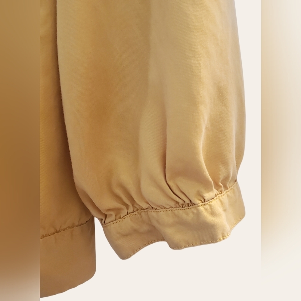 Velvet Heart Mustard Gold Wrap 3/4 Sleeve Top - Picture 4 of 6